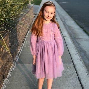 New Girls 7/8 BelleRose Lavender Dress